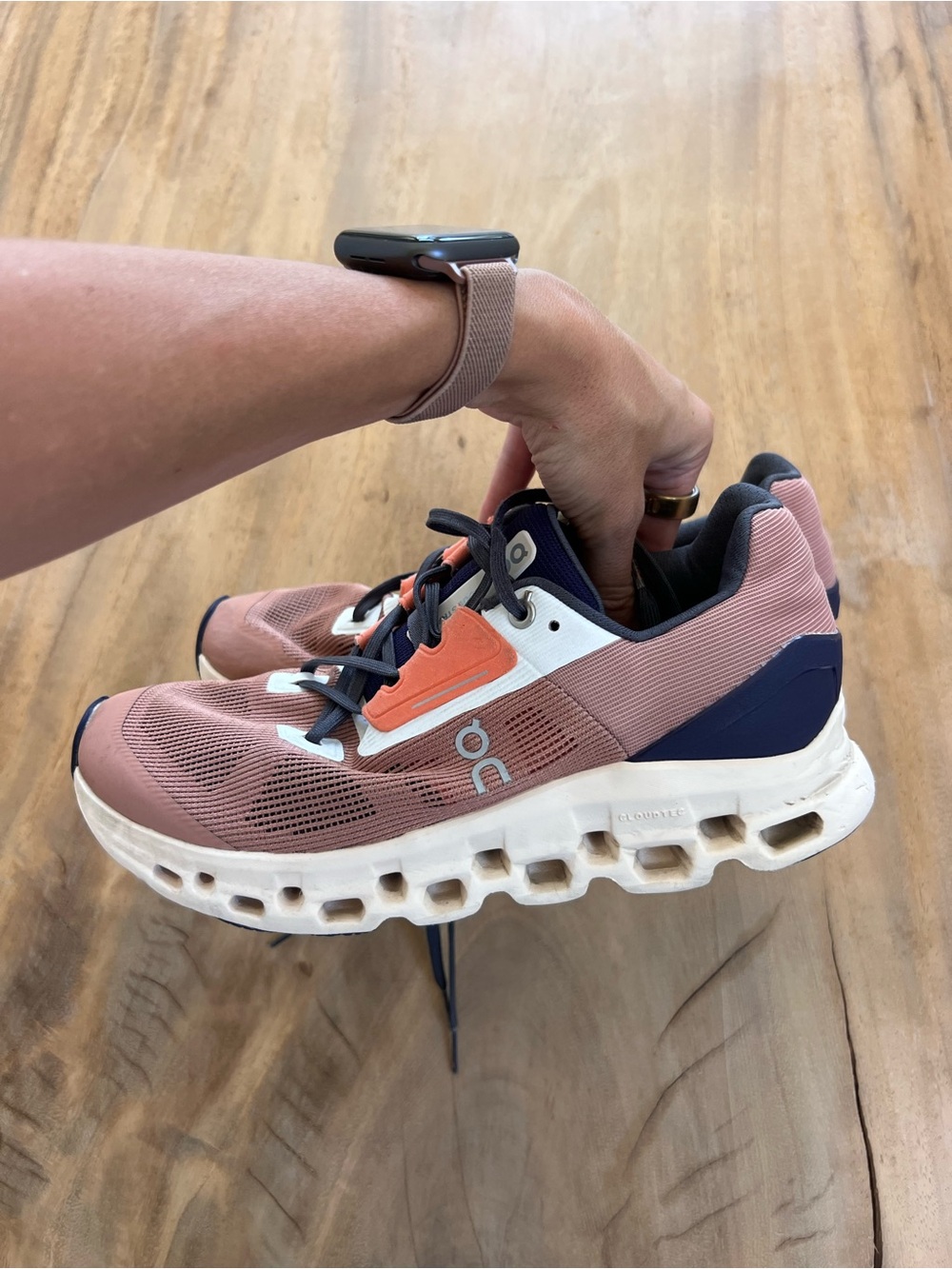 on cloud shoes
